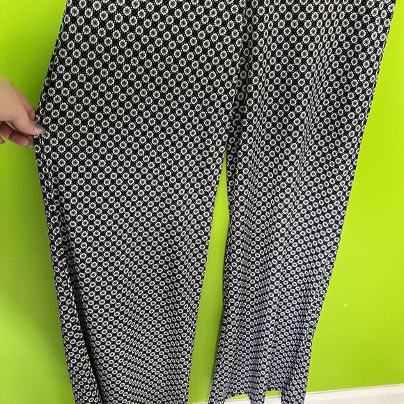 Y2K Wet seal Wide Leg Pants Large Flared Whimsigoth Grunge 90s Floral Goth - Picture 2 of 6